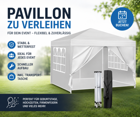Party Zelt/Pavillon 3m x 3m