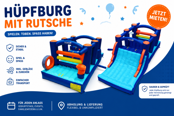 Kinder Hüpfburg/Parcourpark + Gebläse
