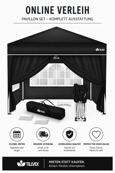 Party Zelt/Pavillon 3m x 3m