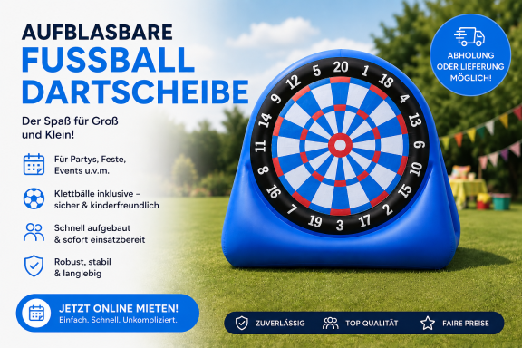 Aufblasbare Dartwand/Fußballwand