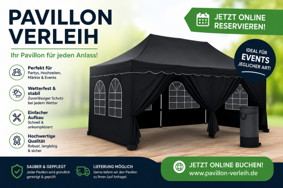 Party Zelt/Pavillon 3m x 6m